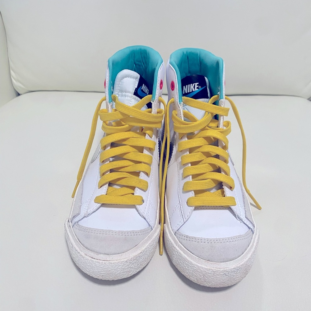 Super cute rare design Nike Blazers! Kids 3.5 but fits like a women’s 5!